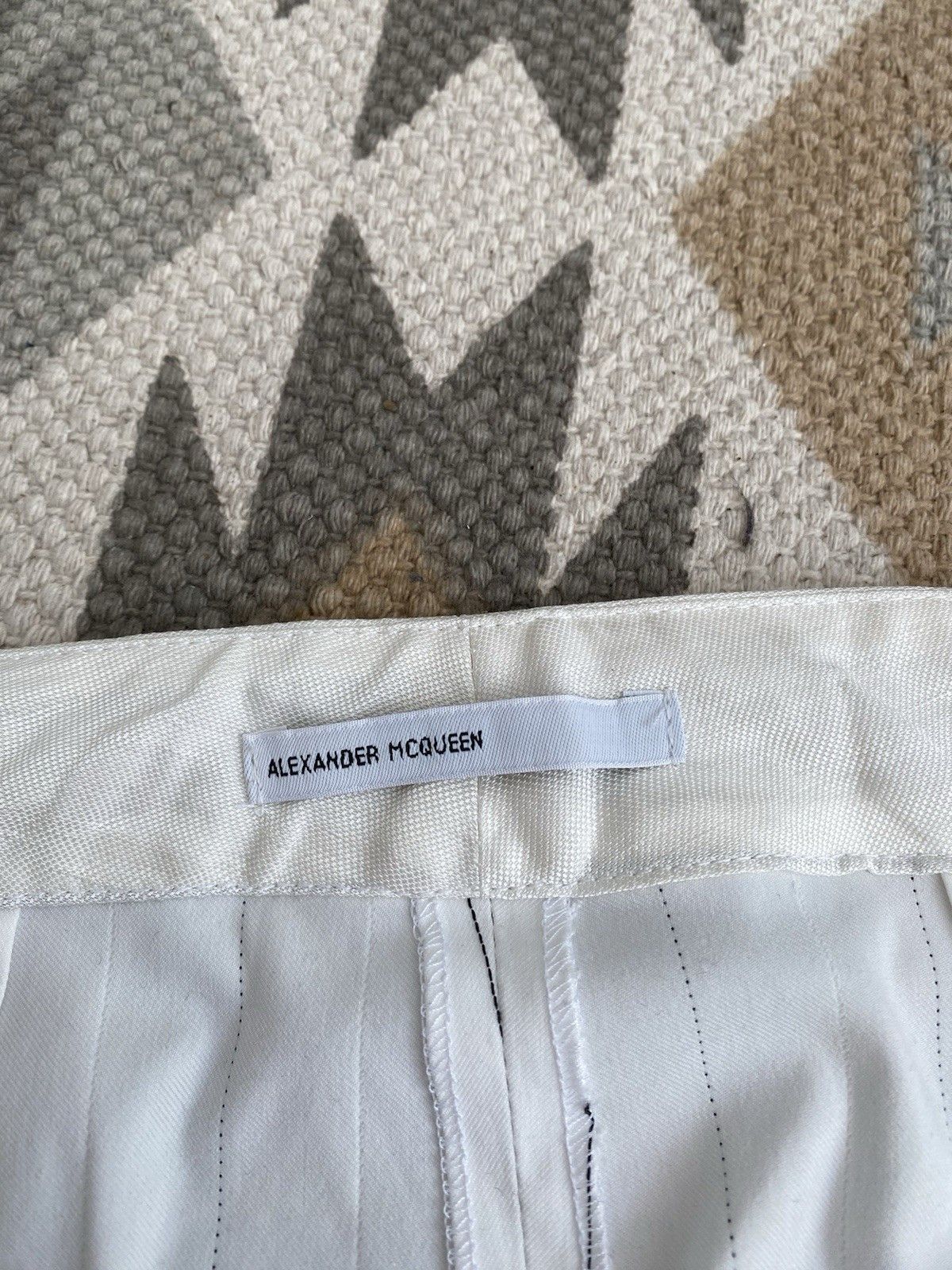 Alexander McQueen Archival Alexander McQueen Womens Striped Trousers Pants Size 29" - 13 Thumbnail