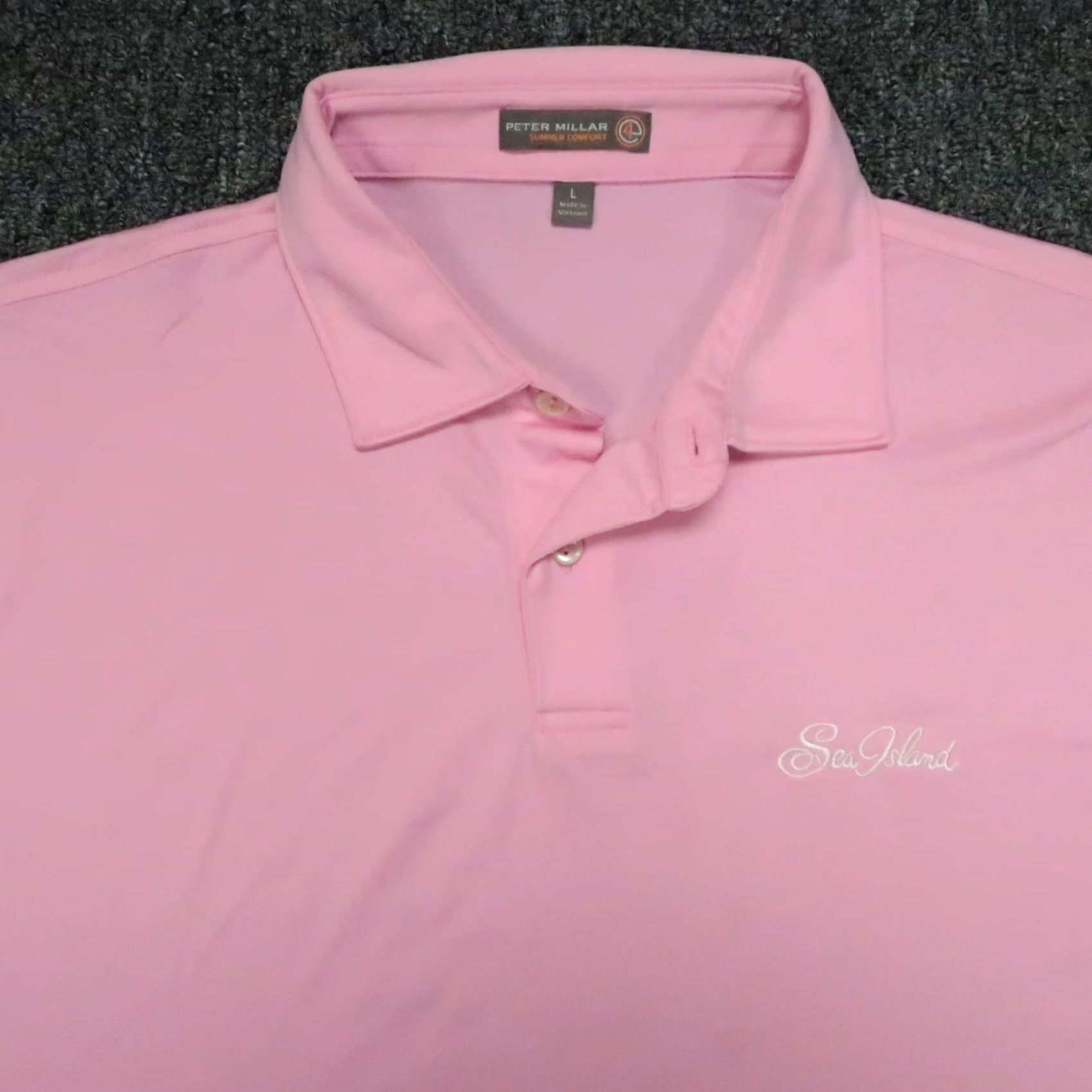 Peter Millar VINTAGE? Peter Millar Polo Shirt Mens L Pink Sea Island Short Sleeve Summer Comfort Size US L / EU 52-54 / 3 - 2 Thumbnail