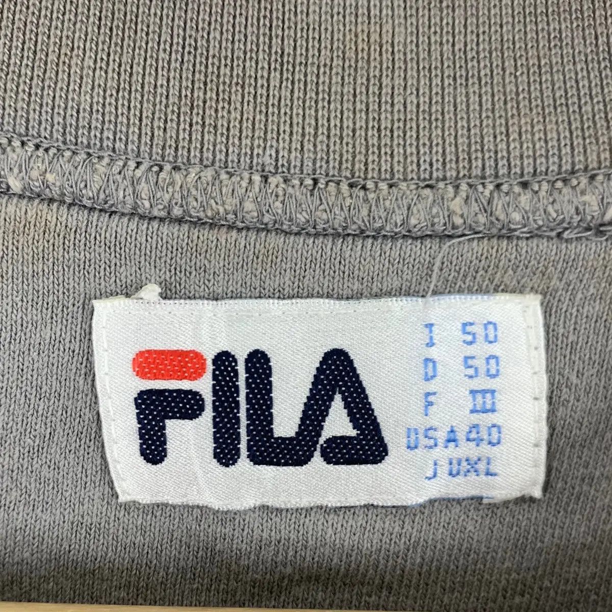 Fila Vtg FILA BIELLA ITALIA Sportiva Embroidered Grey Sweatshirt Size XL / US 12-14 / IT 48-50 - 9 Thumbnail