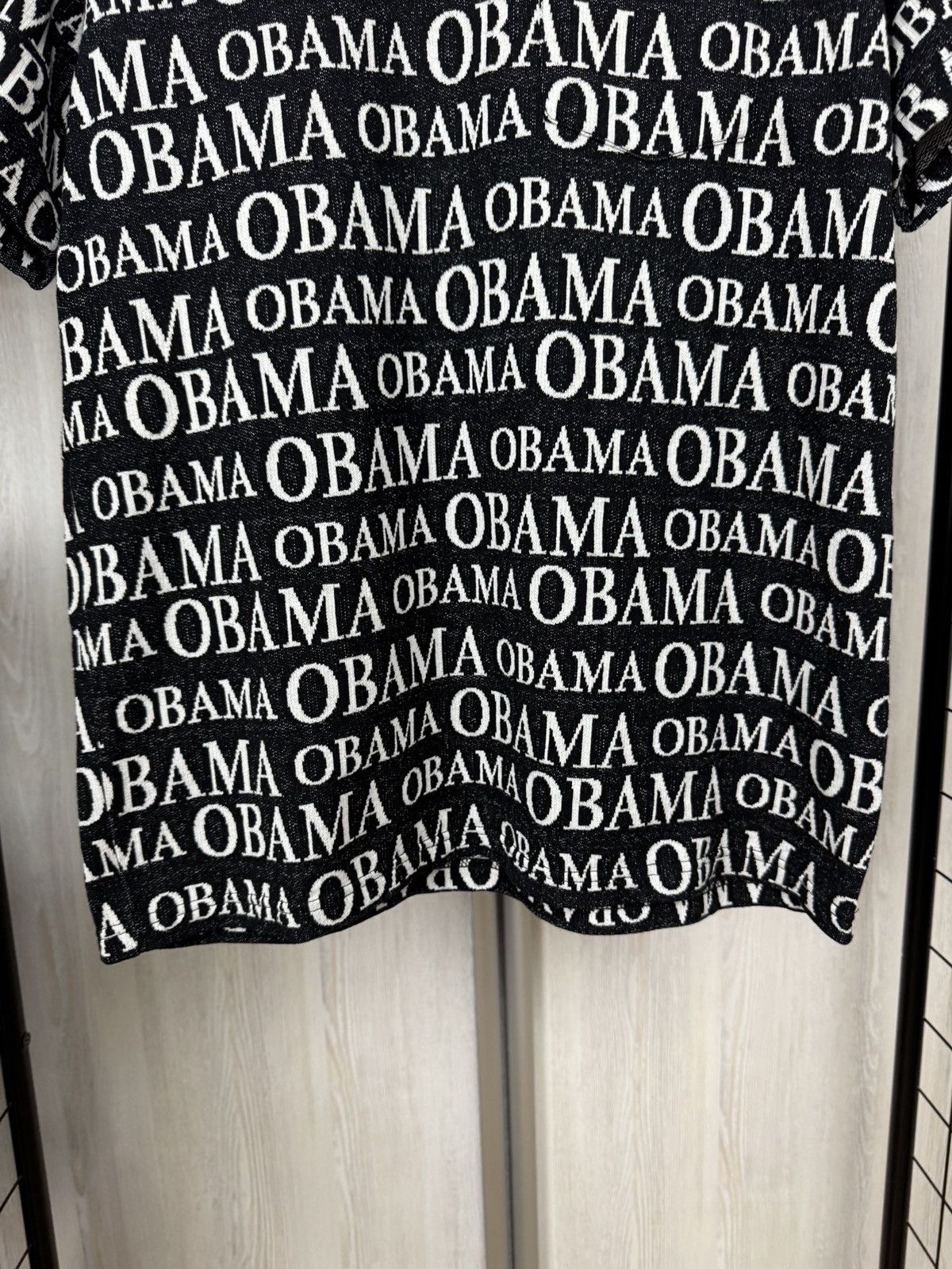 Supreme SUPREME Obama Jacquard S/S Short Sleeve Top T-shirt Black Size US M / EU 48-50 / 2 - 6 Thumbnail