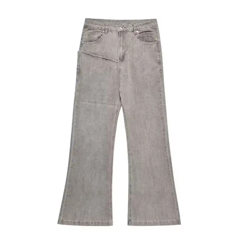 Designer × Japanese Brand Gray washed flared jeans Size US 32 / EU 48 - 6 Thumbnail
