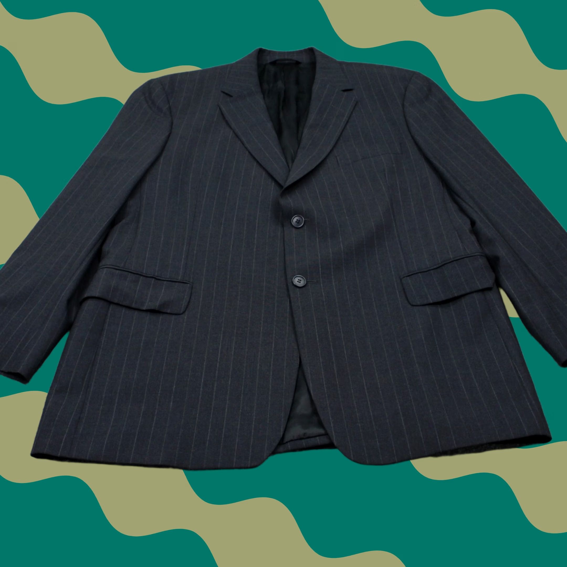Brooks Brothers Brooks Brothers Blazer Mens 44R Wool Gray 2-Button Single-Breasted Regular Fit Jacket Size 44R - 1 Thumbnail