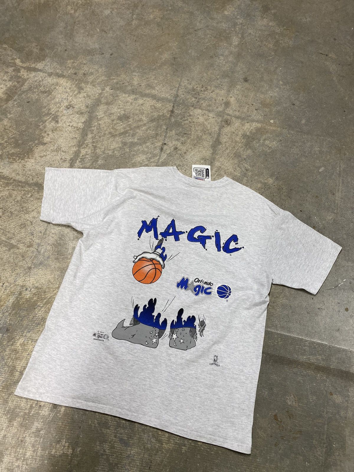 NBA × Nutmeg × Vintage Vintage 90’s Orlando Magic Nutmeg Double Sided T-Shirt Size US L / EU 52-54 / 3 - 6 Thumbnail