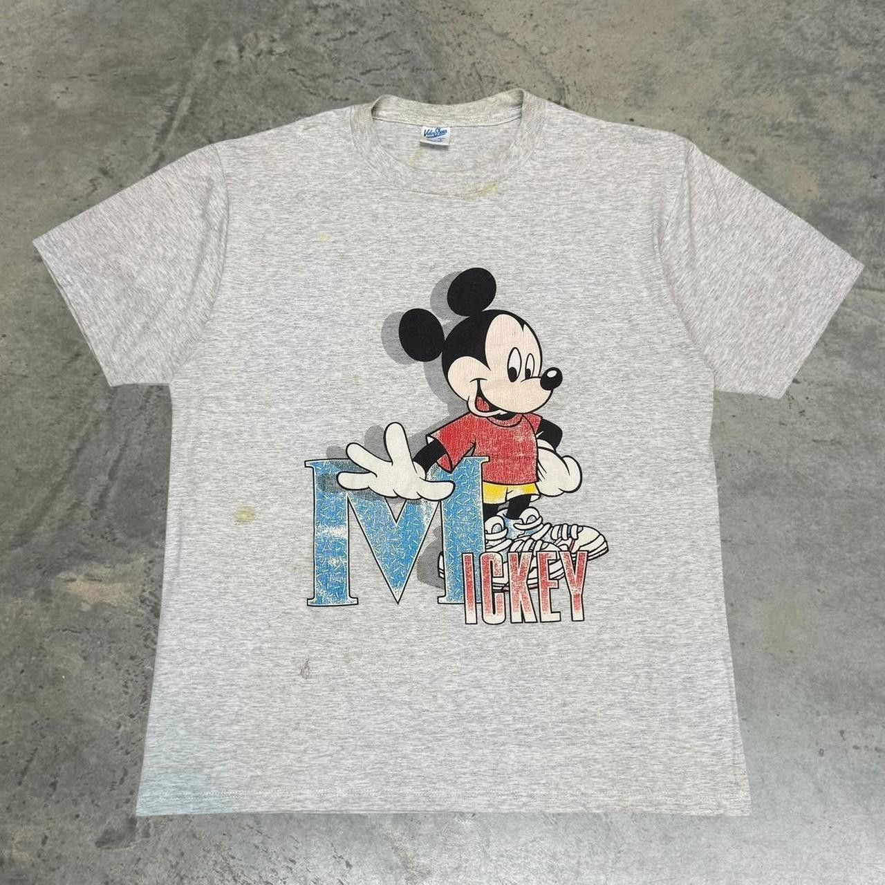 Disney × Velva Sheen × Vintage Vintage 90s Distressed Disney Mickey Mouse T-Shirt Size US L / EU 52-54 / 3 - 1 Thumbnail