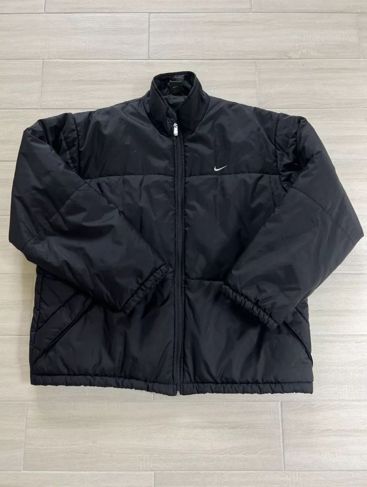 Nike × Vintage VTG jacket Nike black warm Full Zip Size US XL / EU 56 / 4 - 1 Thumbnail