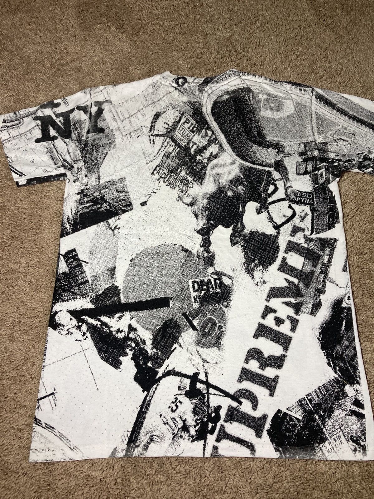 Supreme 2002 Supreme Notorious BIG Rap Tee Print All Over OG 90s Hip Size US M / EU 48-50 / 2 - 7 Thumbnail