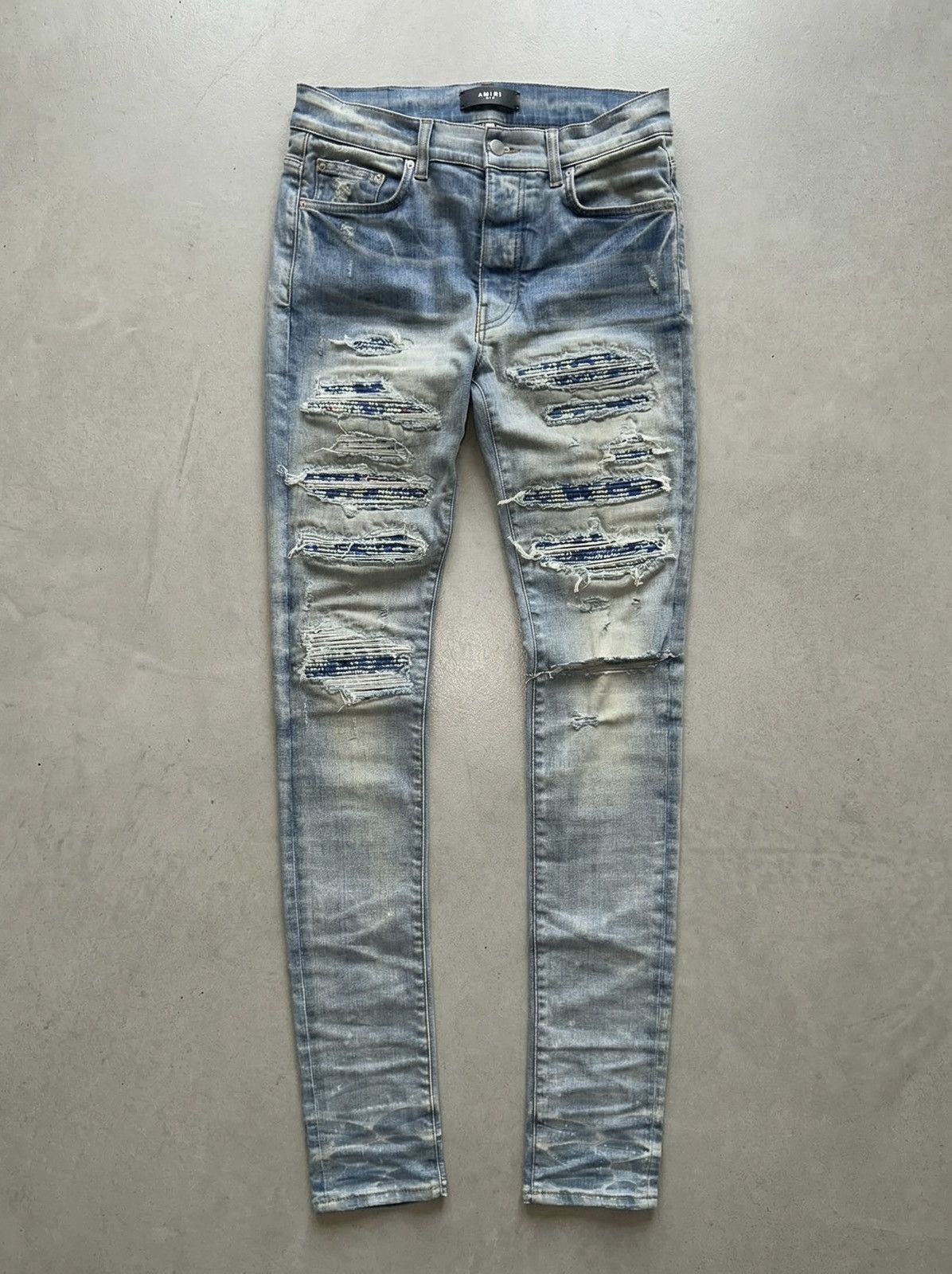 Amiri AMIRI Blue PJ Thrasher Jeans Size US 30 / EU 46 - 1 Thumbnail