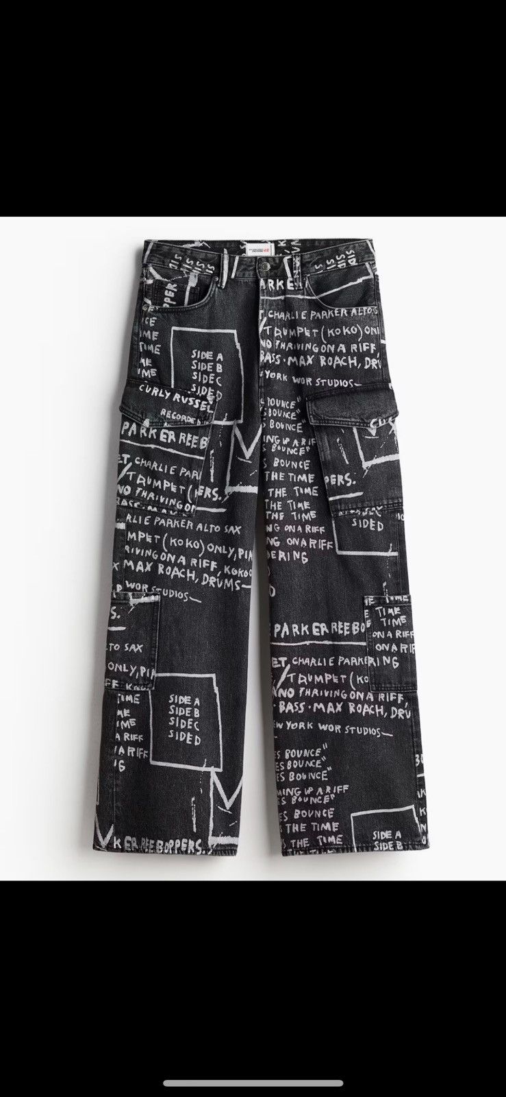 Bravado Cargo Jeans Basquiat x Ev Bravado & Téla D'Amore Size 34" / US 12 / IT 48 - 1 Thumbnail
