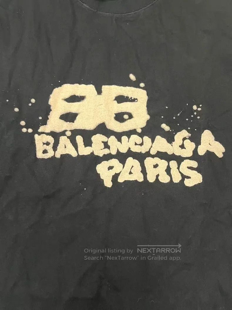 Balenciaga Balenciaga Letter print round-neck short-sleeve T-shirt re Size US M / EU 48-50 / 2 - 3 Thumbnail