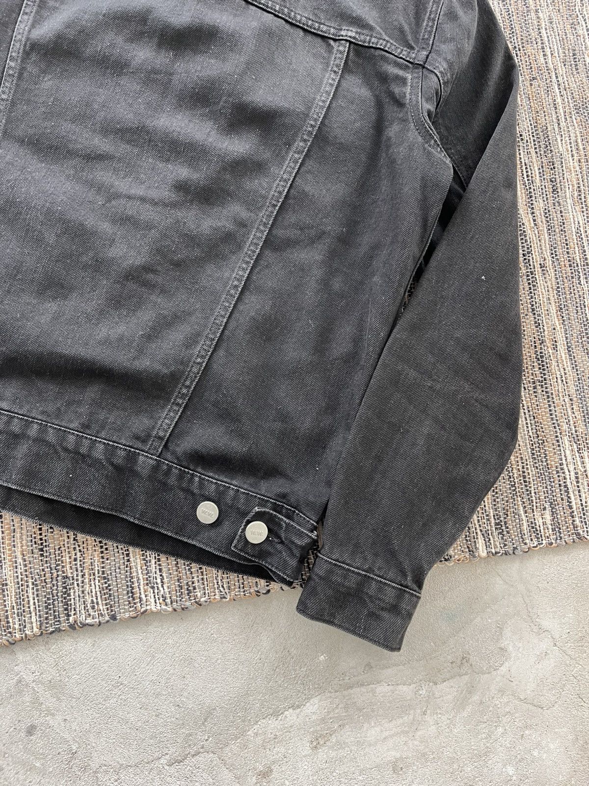 Wood Wood Vintage rare Wood Wood Black Denim Jacket Avantgarde Y2K Size US M / EU 48-50 / 2 - 15 Thumbnail