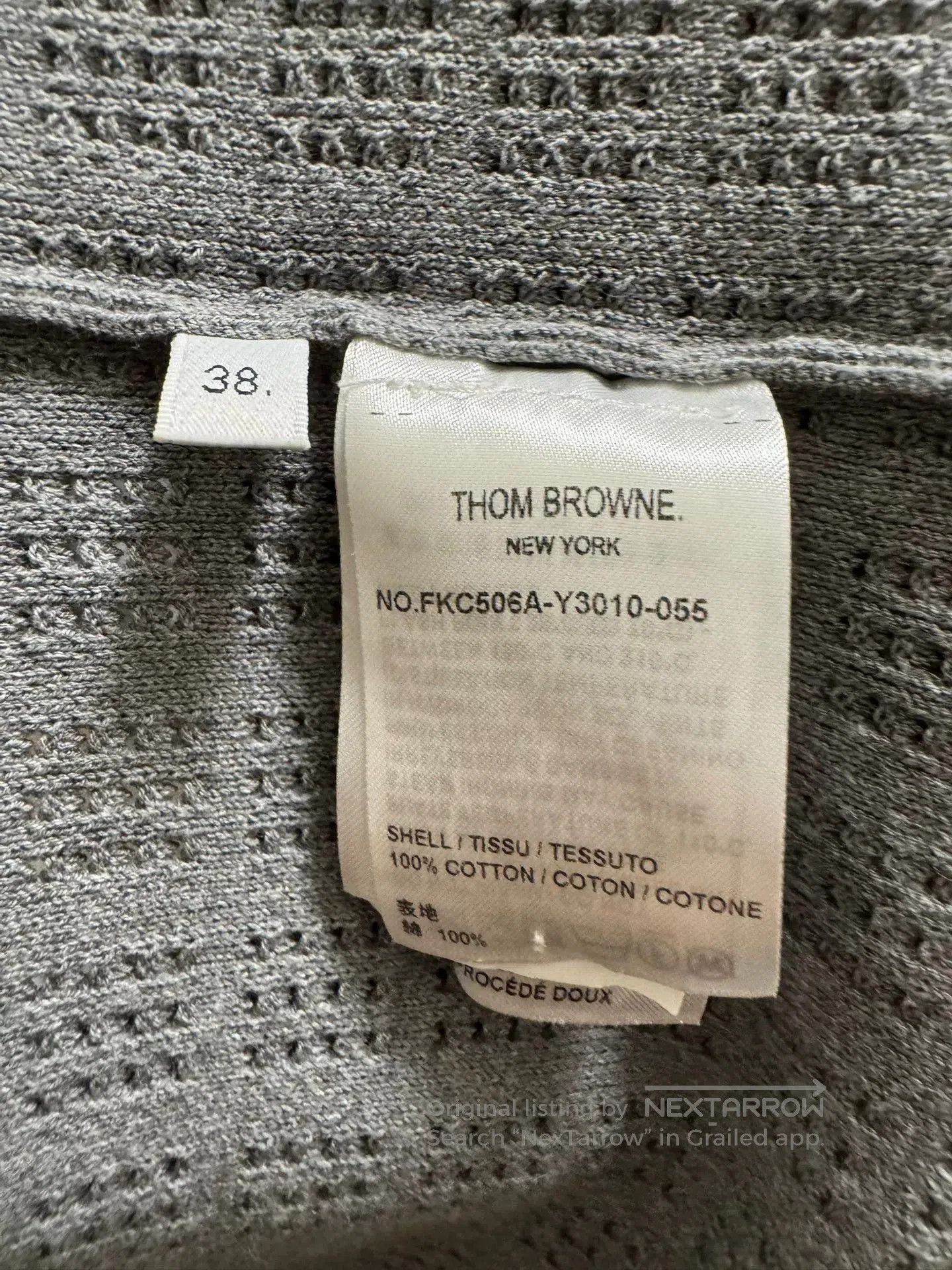 Thom Browne Thom Browne Gray Knit Cardigan Size 38. Size US S / EU 44-46 / 1 - 4 Thumbnail