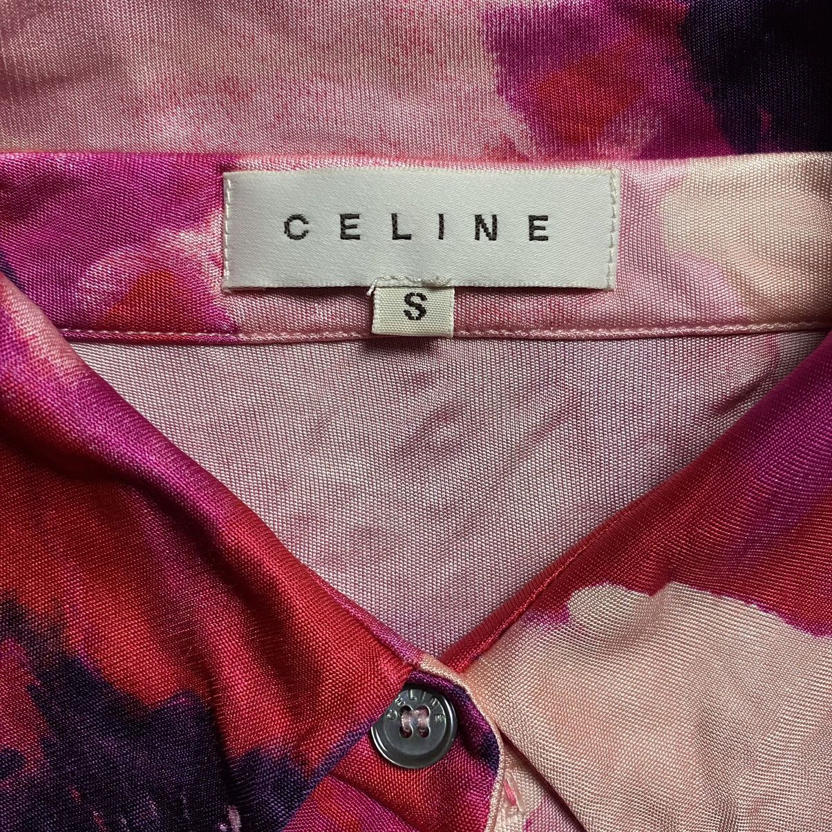 Celine 2000s Floral Shirt Size S / US 4 / IT 40 - 8 Thumbnail