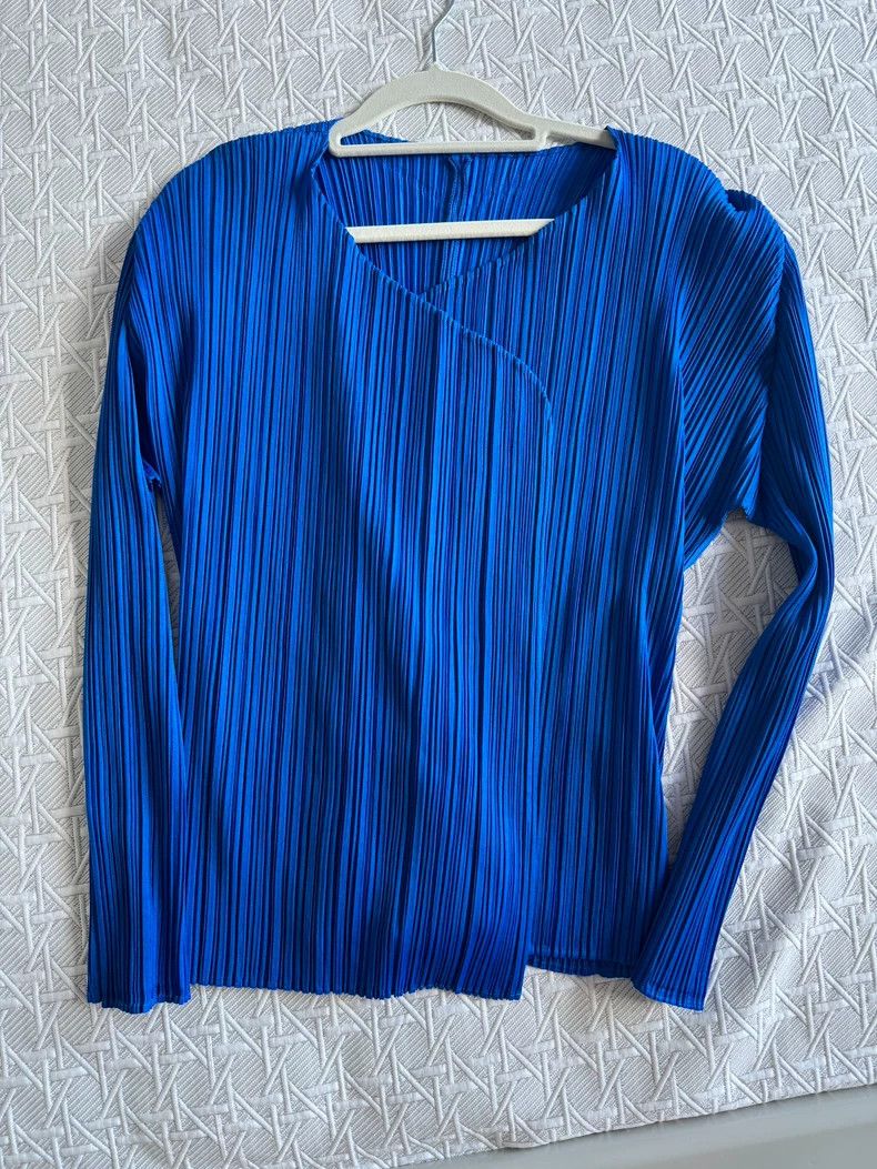 Issey Miyake issey miyake size:4 Blue cardigan coat Size M / US 6-8 / IT 42-44 - 2 Thumbnail