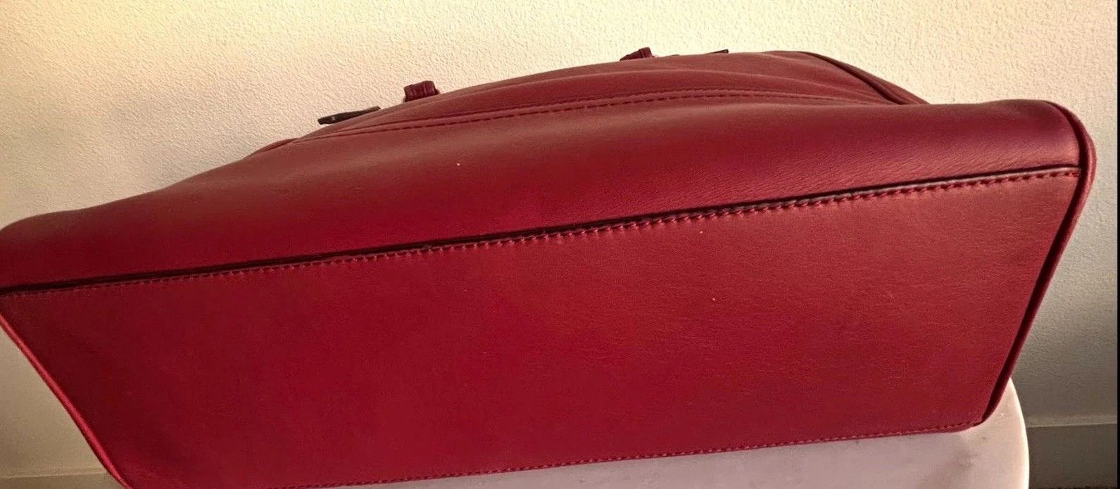 Coach NWT Coach Red Leather Tote Bag – Classic City Style! Size ONE SIZE - 3 Thumbnail