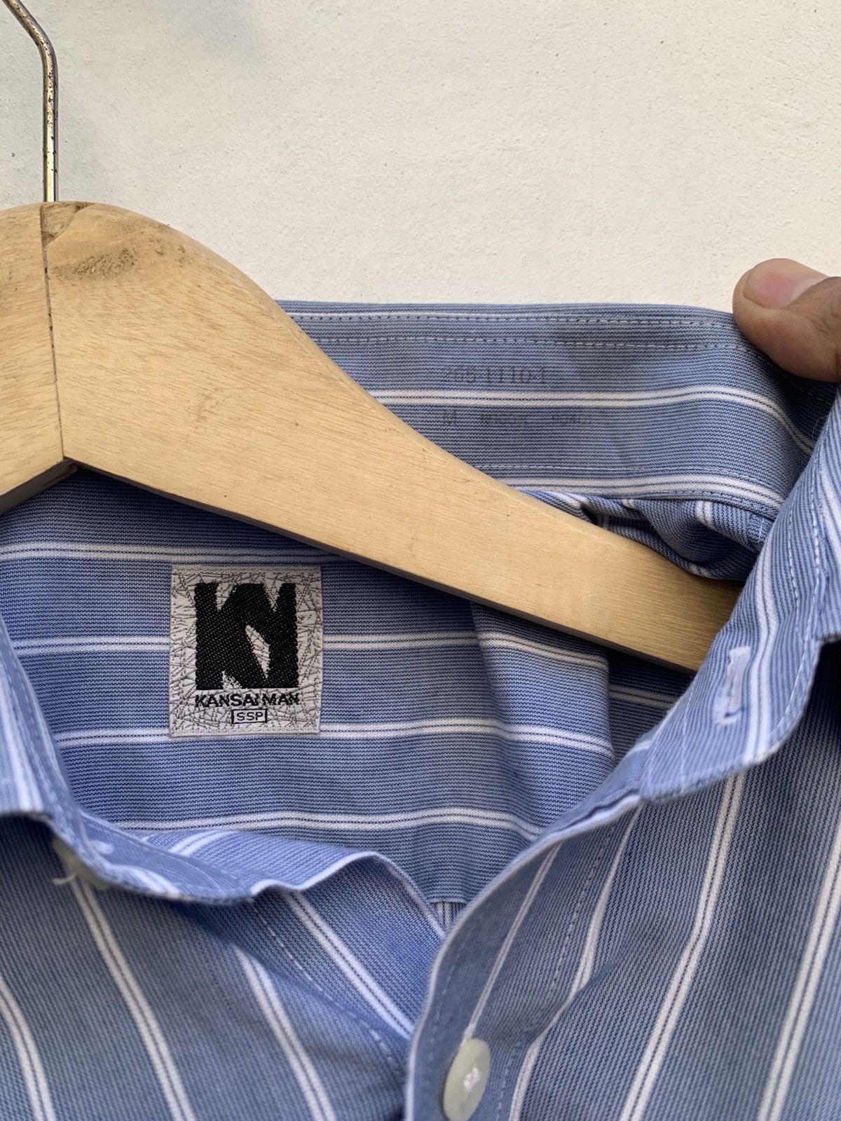 Kansai Yamamoto Vintage kansai man by kansai yamamoto pin striped shirts Size US M / EU 48-50 / 2 - 5 Thumbnail