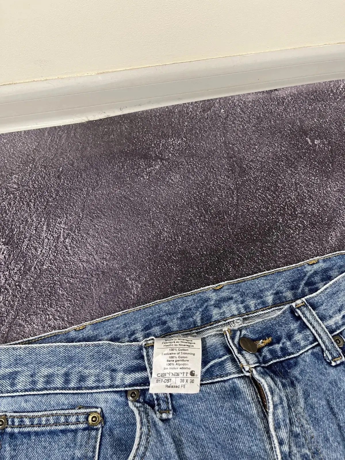 Carhartt × Vintage Vintage Carhartt Blue USA Relaxed Fit Hype Denim Jeans Size US 36 / EU 52 - 9 Thumbnail