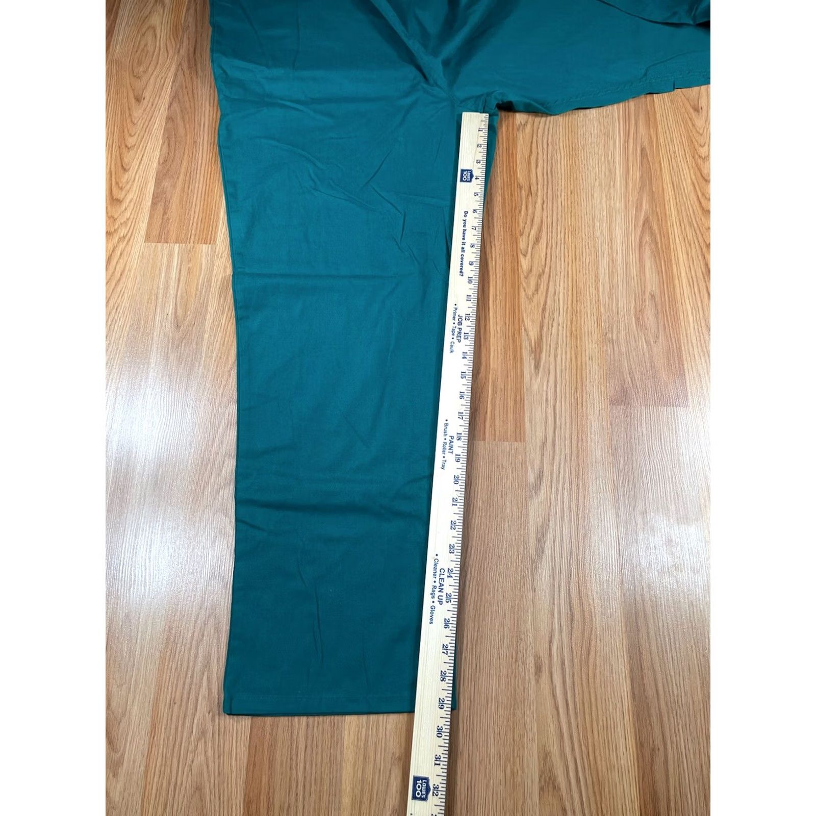 Hunter Unbranded Unisex Style UZ13151B Solid Hunter Green Cotton Blend Scrub Pants Nursing Size L Size US 33 - 6 Thumbnail
