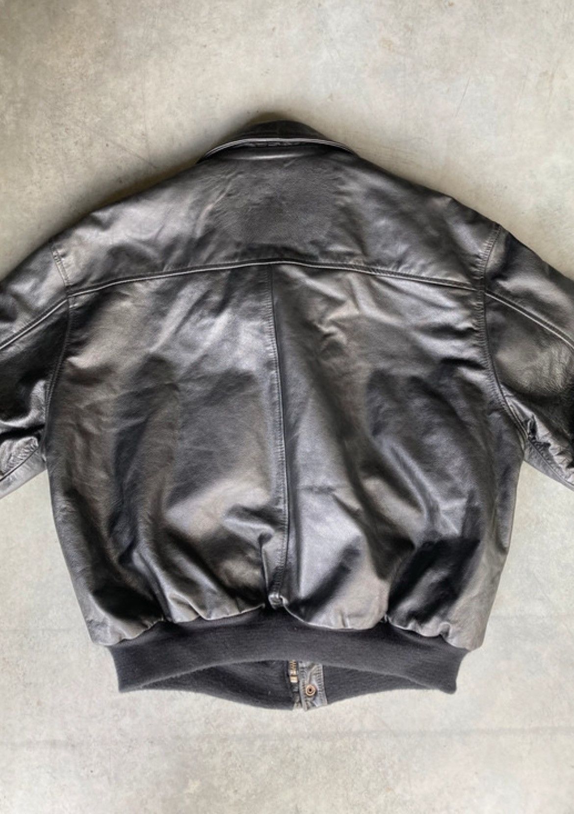 Apple Vintage Apple High Flyer Leather Jacket Size US L / EU 52-54 / 3 - 5 Thumbnail