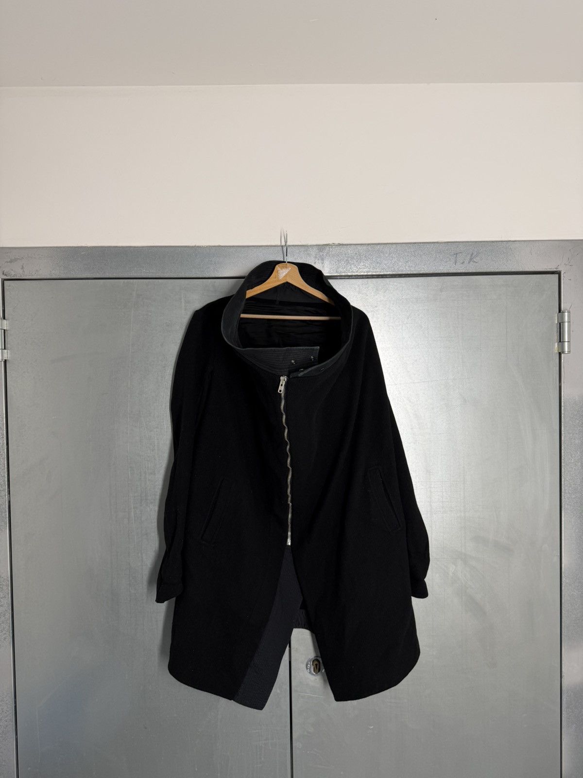 Rick Owens Rick Owens Lambs Wool Cross Zip Coat Size US S / EU 44-46 / 1 - 1 Thumbnail
