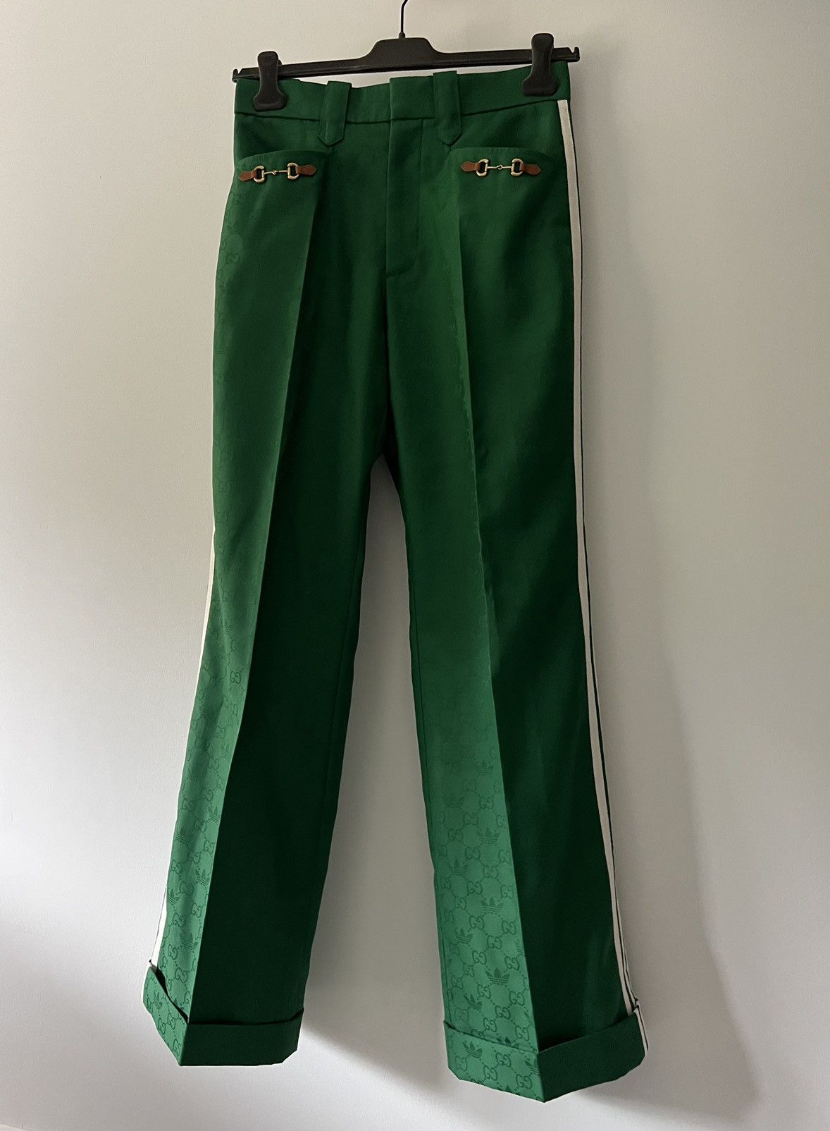 Adidas × Gucci Adidas Gucci Monogram Pants in Green Size US 30 / EU 46 - 6 Thumbnail