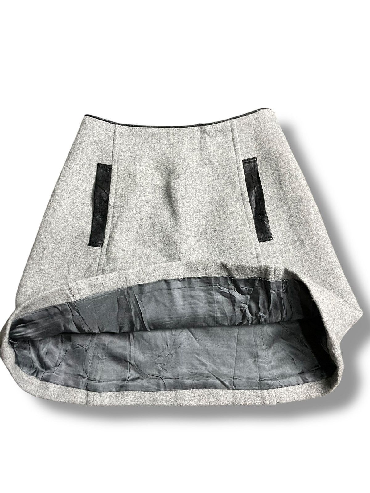 Japanese Brand Design Works Women’s Light Grey Skirt (26) Size 26" / US 2 / IT 38 - 3 Thumbnail