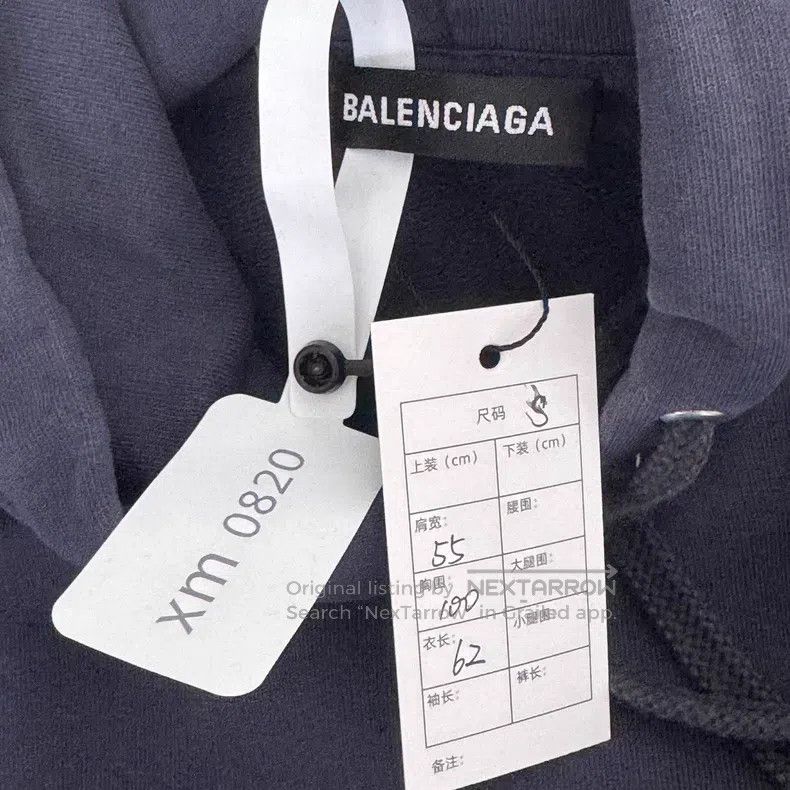 Balenciaga Balenciaga Navy Coke Hoodie Size US S / EU 44-46 / 1 - 2 Thumbnail