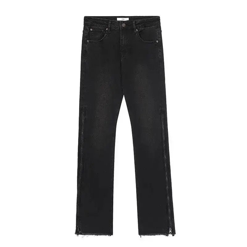 Japanese Brand High street retro vintage side zip flare jeans trousers Size US 32 / EU 48 - 6 Thumbnail
