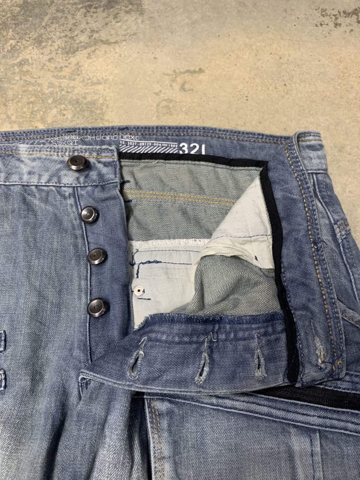If Six Was Nine Distressed double knee NEXT JEAN Size US 34 / EU 50 - 13 Thumbnail