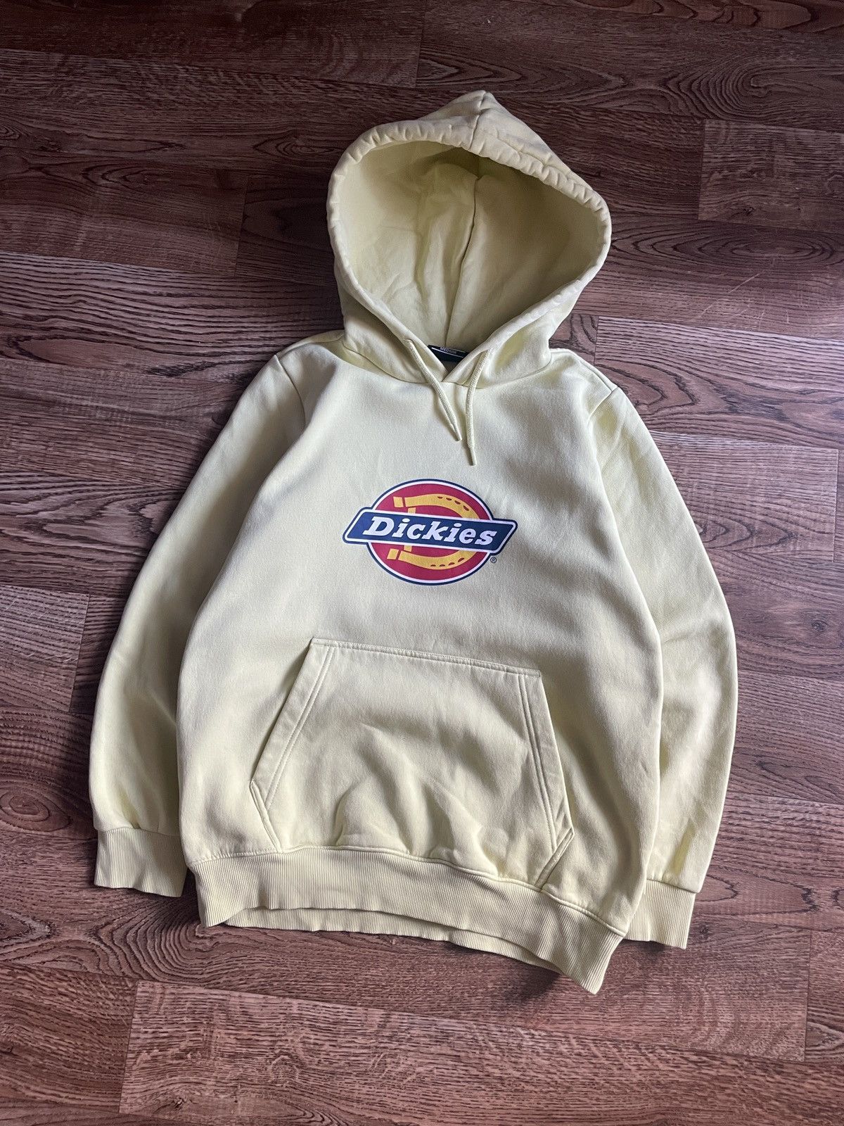Dickies Dickies Big Logo yellow Hoodie Vintage Size US M / EU 48-50 / 2 - 2 Thumbnail
