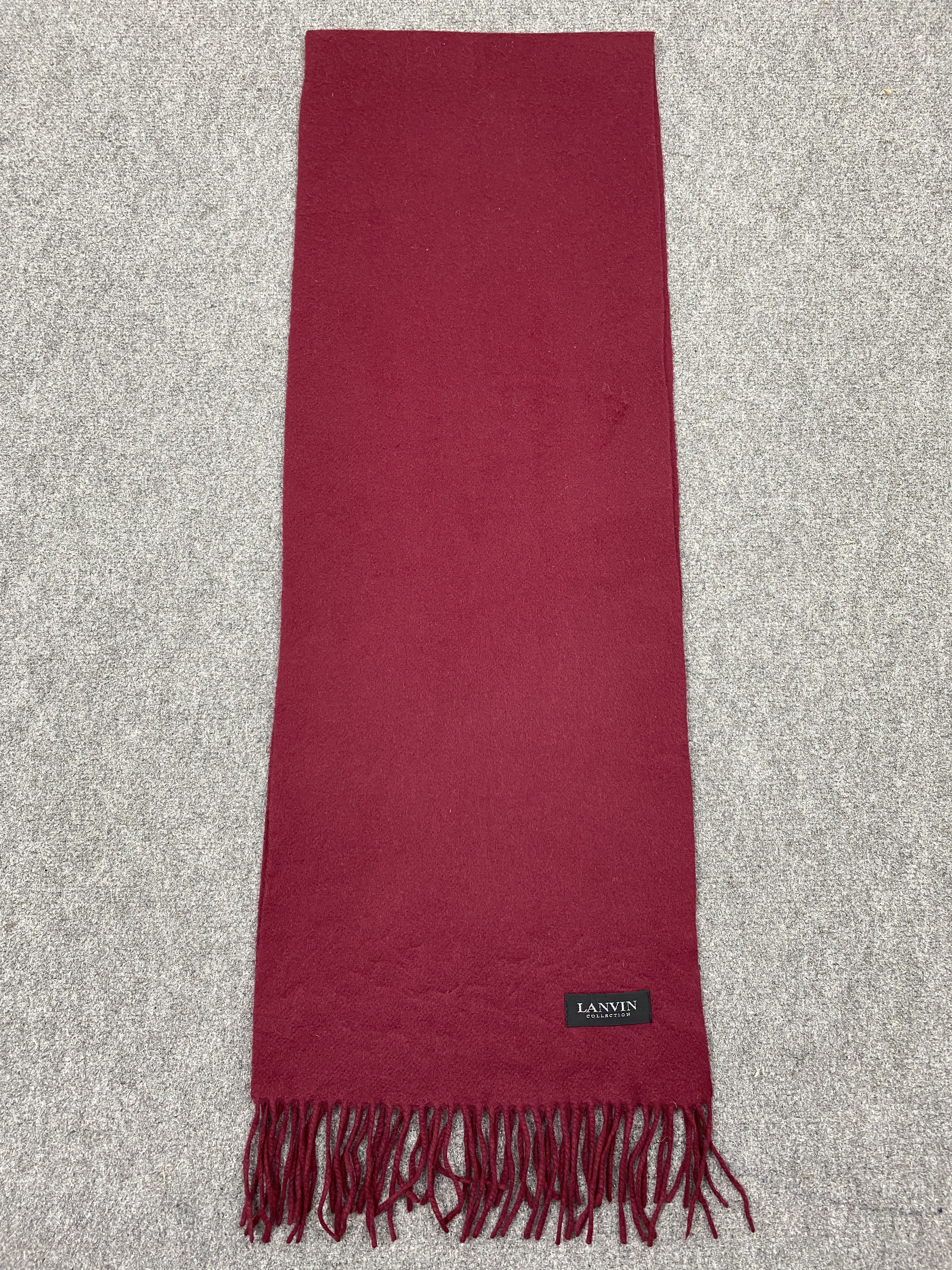 Lanvin × Vintage Lanvin Cashmere Scarf / Muffler / Neckwear -SC0118 Size ONE SIZE - 2 Thumbnail