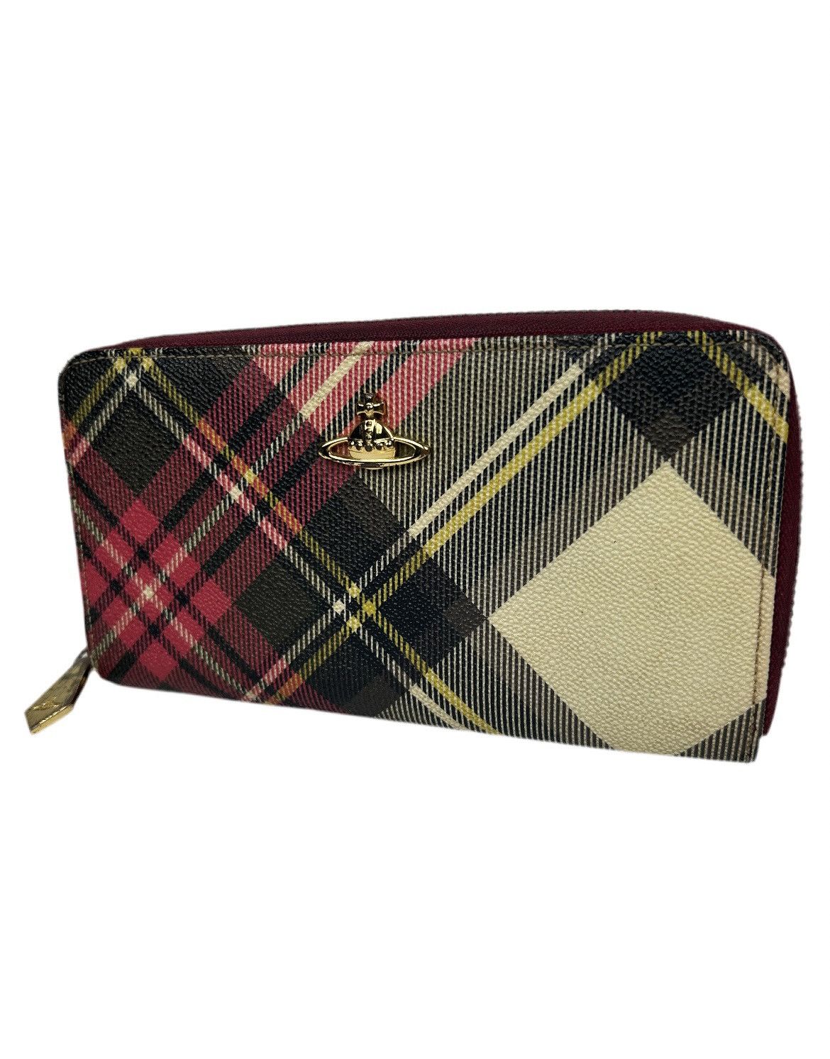 Vivienne Westwood Tartan Orb Zippy Wallet Size ONE SIZE - 1 Thumbnail
