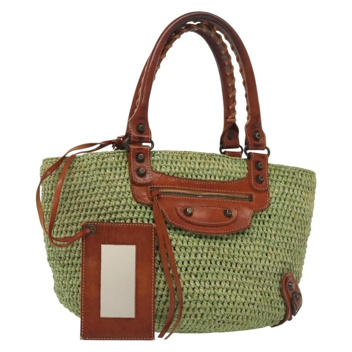 Balenciaga Balenciaga Panier Basket Tote Woven Raffia Size ONE SIZE - 1 Thumbnail