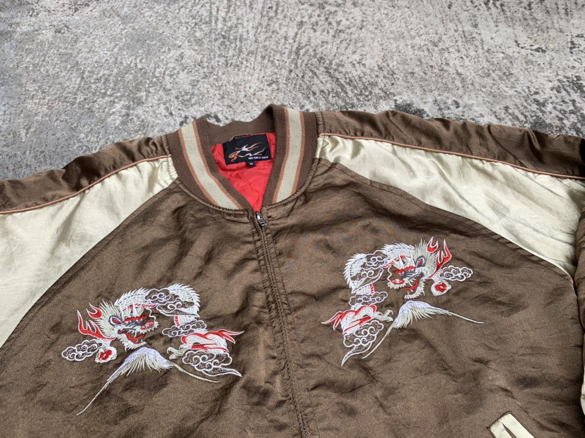 Japanese Brand × Vintage sukajan tag by shoot one art map japanese dragon Size US L / EU 52-54 / 3 - 3 Thumbnail