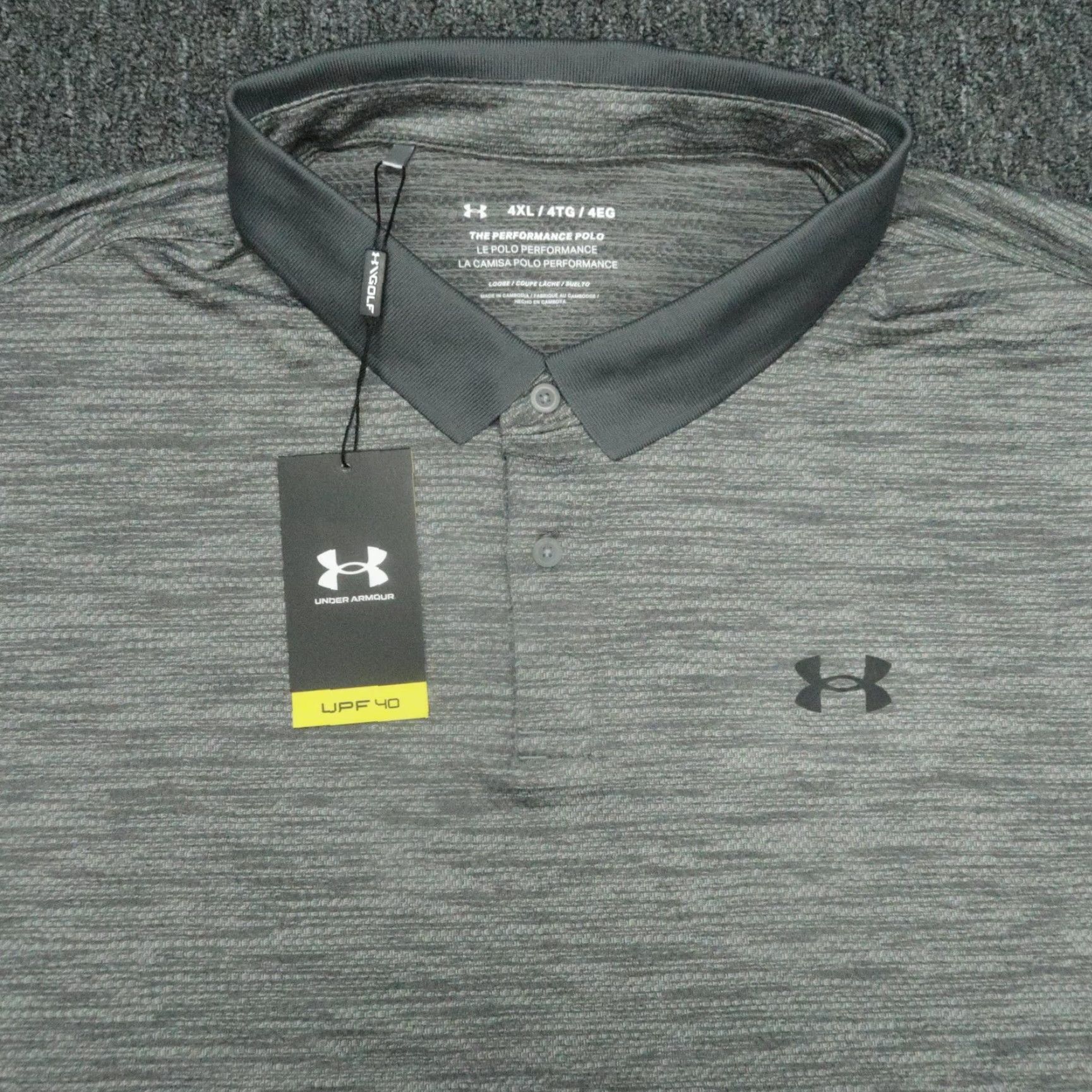 Under Armour Under Armour Shirt Mens 4XL Gray Performance Polo Loose UV Protection Golf NWT Size US XXL / EU 58 / 5 - 2 Thumbnail