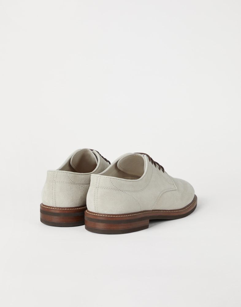 Brunello Cucinelli o1w1db10925 Pair Of Laced Shoes in Light Beige Size US 7 / EU 40 - 3 Thumbnail
