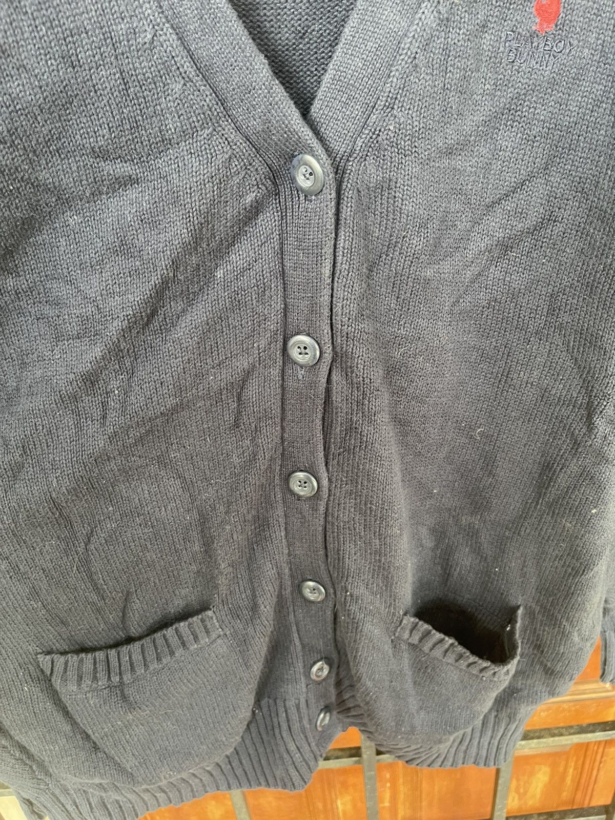 Homespun Knitwear × Playboy Playboy bunny men’s cardigan Size US L / EU 52-54 / 3 - 5 Thumbnail