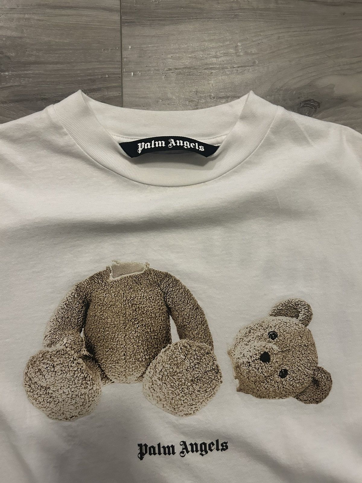 Palm Angels Bear Classic Tee 'White/Brown'