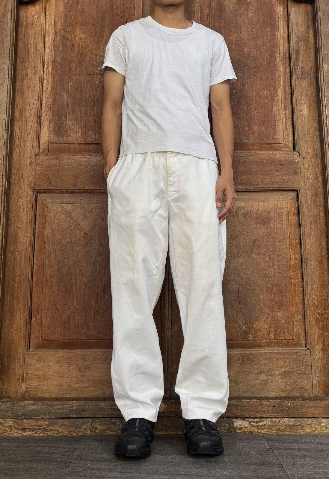 Hermes FREE TAX! Relaxed Cotton Pants Size US 33 - 1 Thumbnail