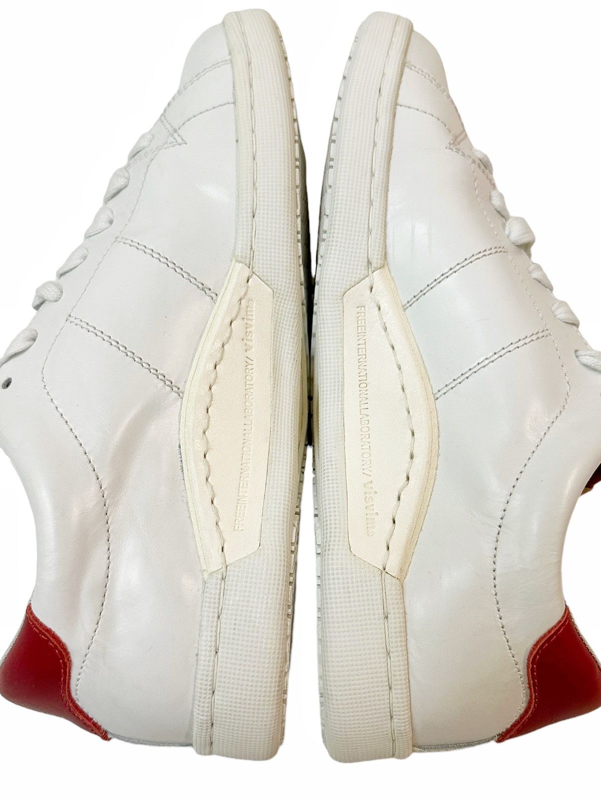 Visvim RARE Foley Folk Red White Leather Size US 8.5 / EU 41-42 - 7 Thumbnail