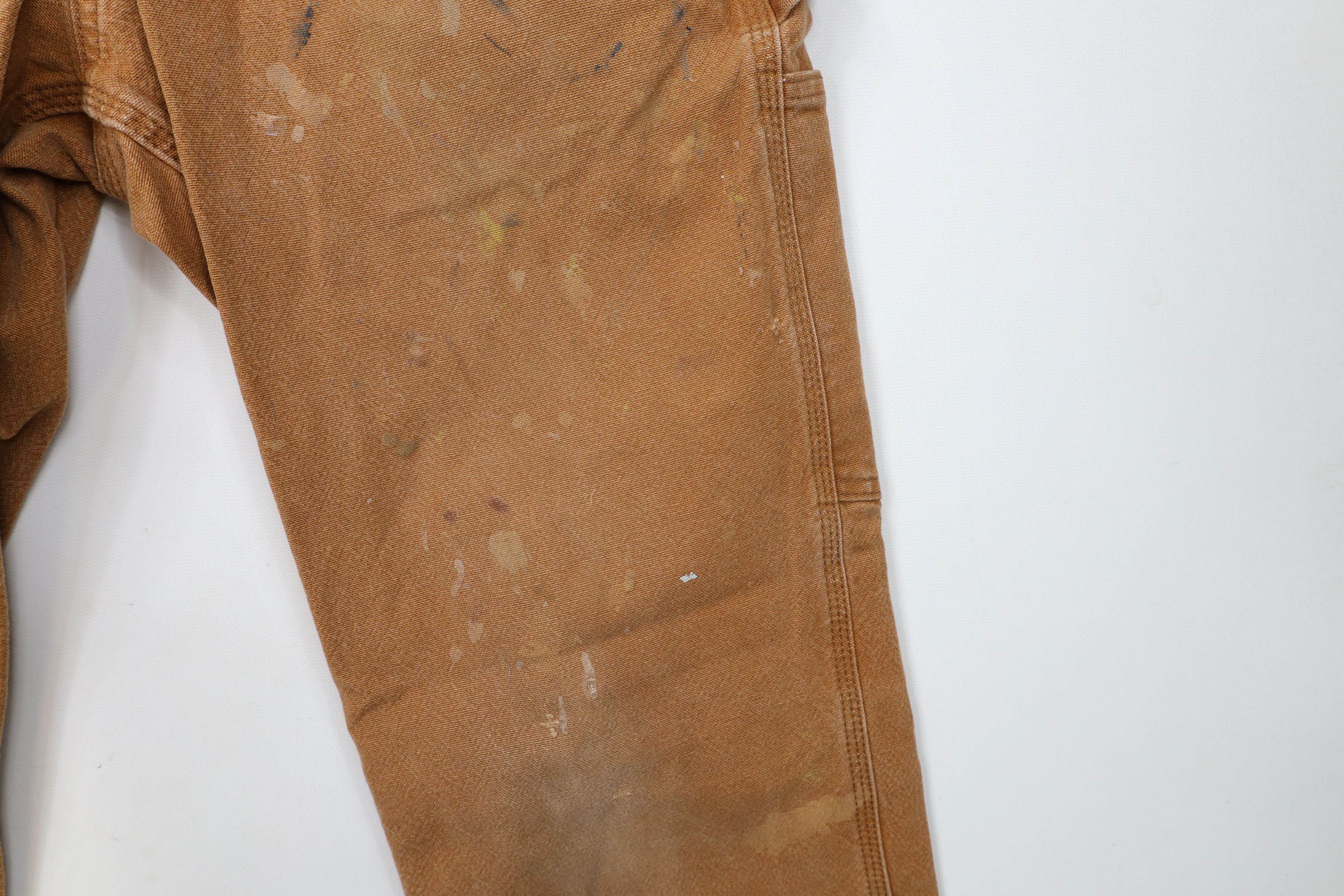 Carhartt × Vintage Vintage Y2K Carhartt Relaxed Fit Canvas Dungaree Pants Brown Size US 32 / EU 48 - 6 Thumbnail