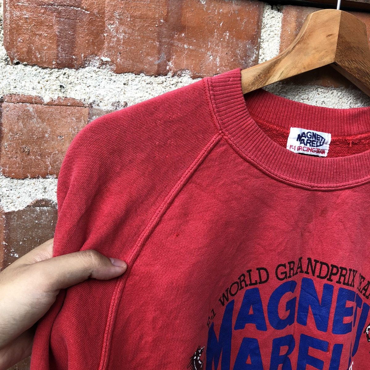 Ferrari × Vintage Vintage Ferrari Magneti Marelli Crewneck With Big Logo 🍒 Size US M / EU 48-50 / 2 - 4 Thumbnail