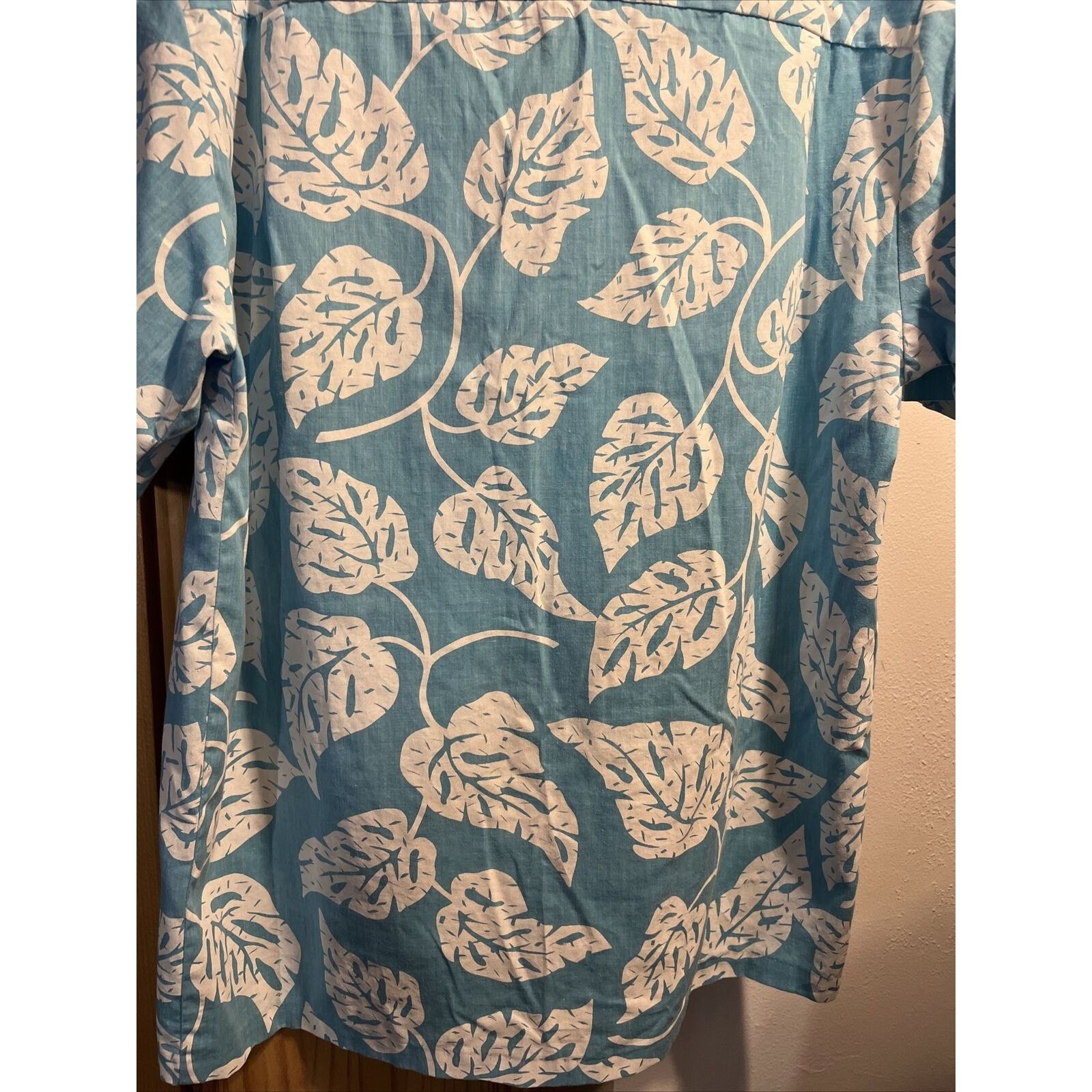 Other Malihini VTG Men’s L Blue Floral Cotton Blend Hawaiian Shirt Size US L / EU 52-54 / 3 - 9 Thumbnail