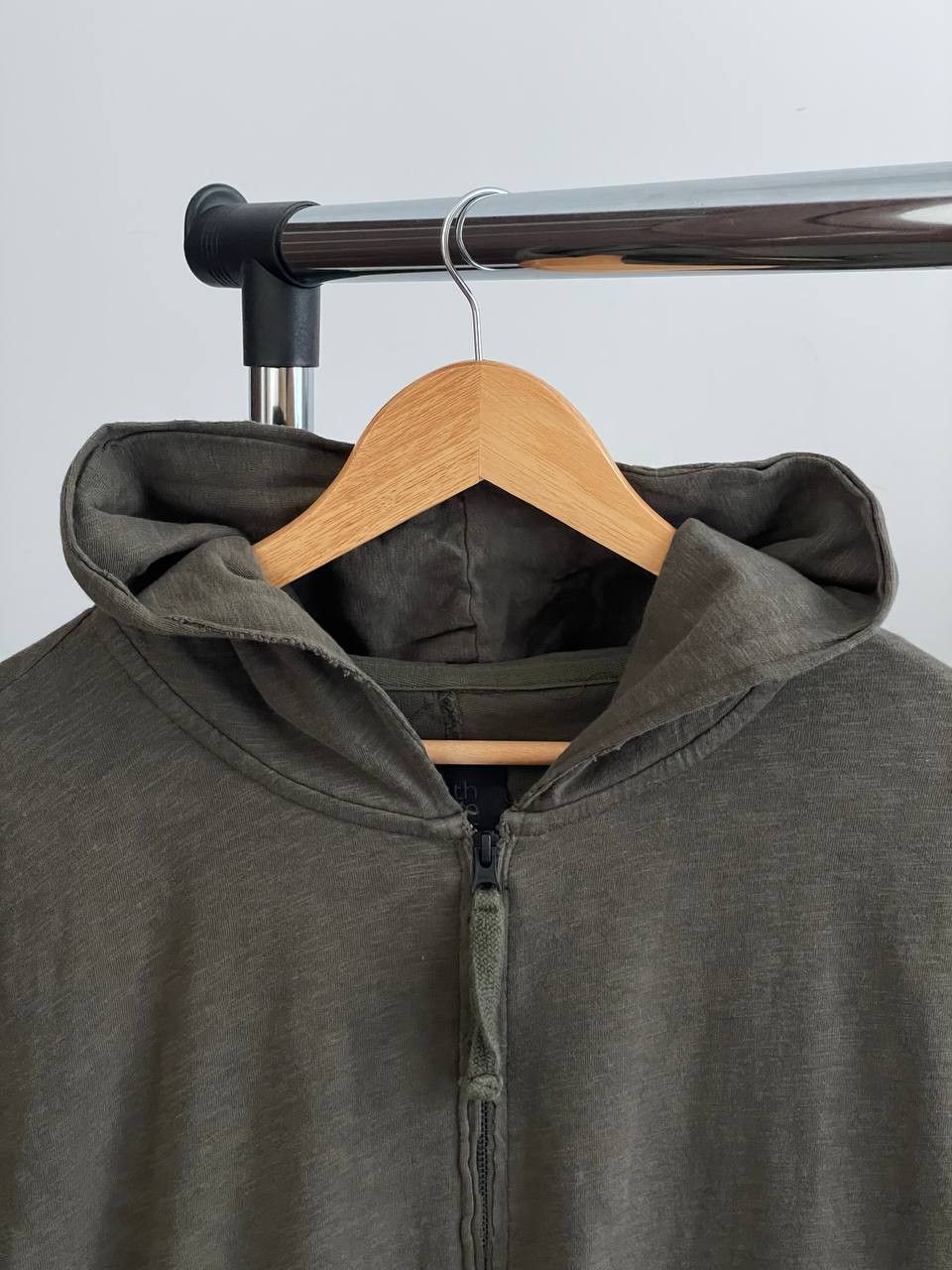 Thom Krom Thom Krom Avant Garde Double Layer Green Zip Hoodie Size US M / EU 48-50 / 2 - 4 Thumbnail