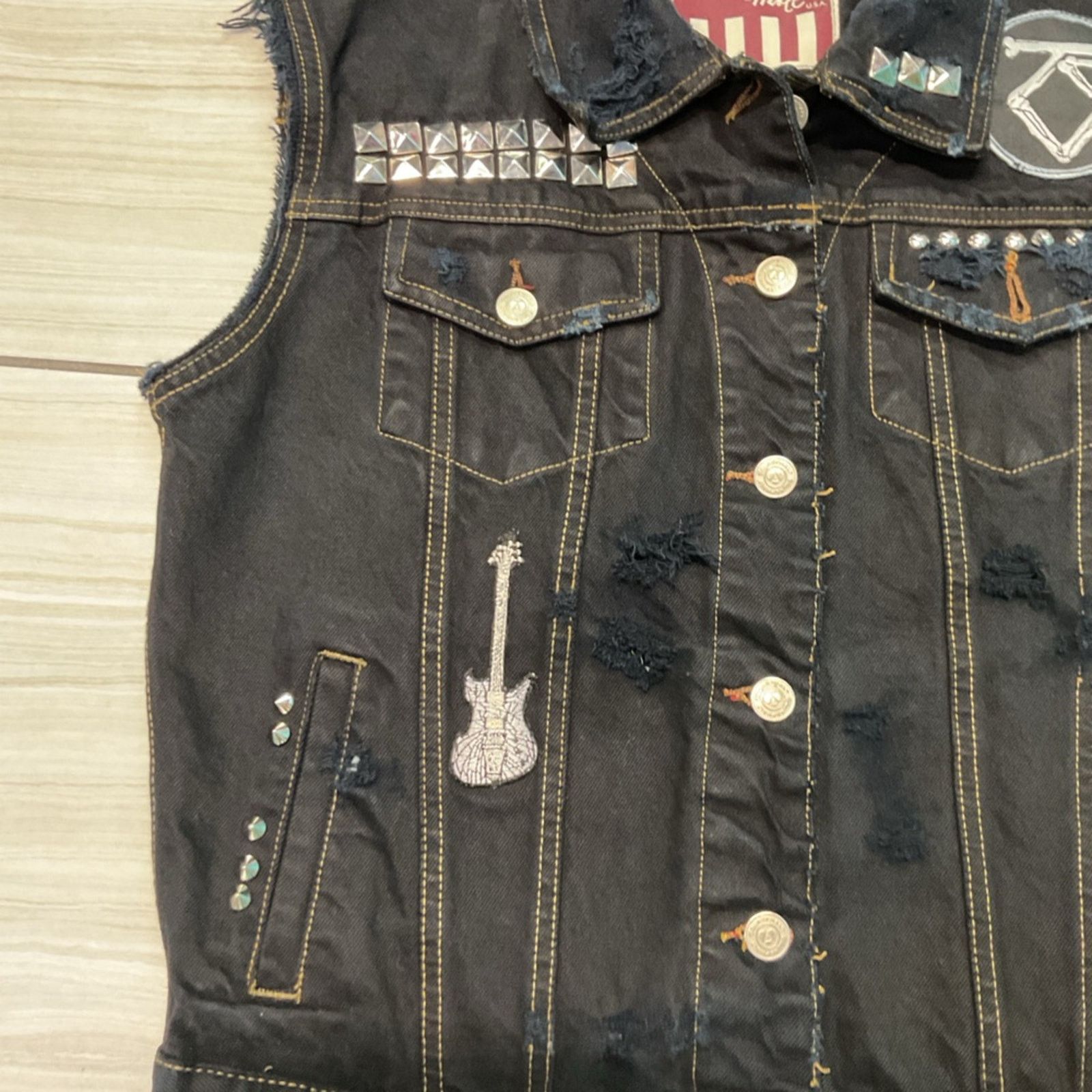 Vintage Battle Ready Riveted Punk Vest Size M / US 6-8 / IT 42-44 - 5 Thumbnail