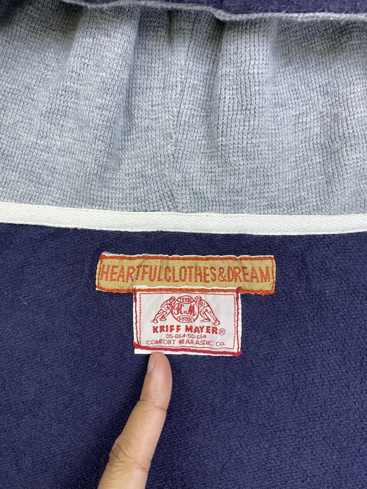 Japanese Brand × Vintage Vintage Kriff Mayer Embroidery Spellout Zipper Hoodie Jacket Size US M / EU 48-50 / 2 - 8 Thumbnail