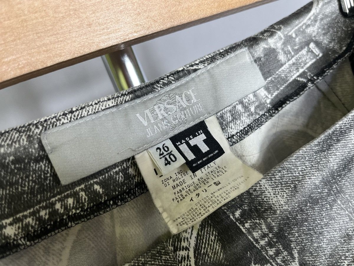 Versace Versace jeans couture woman pants monogram gray Sz 40 Size 27" / US 4 / IT 40 - 10 Thumbnail
