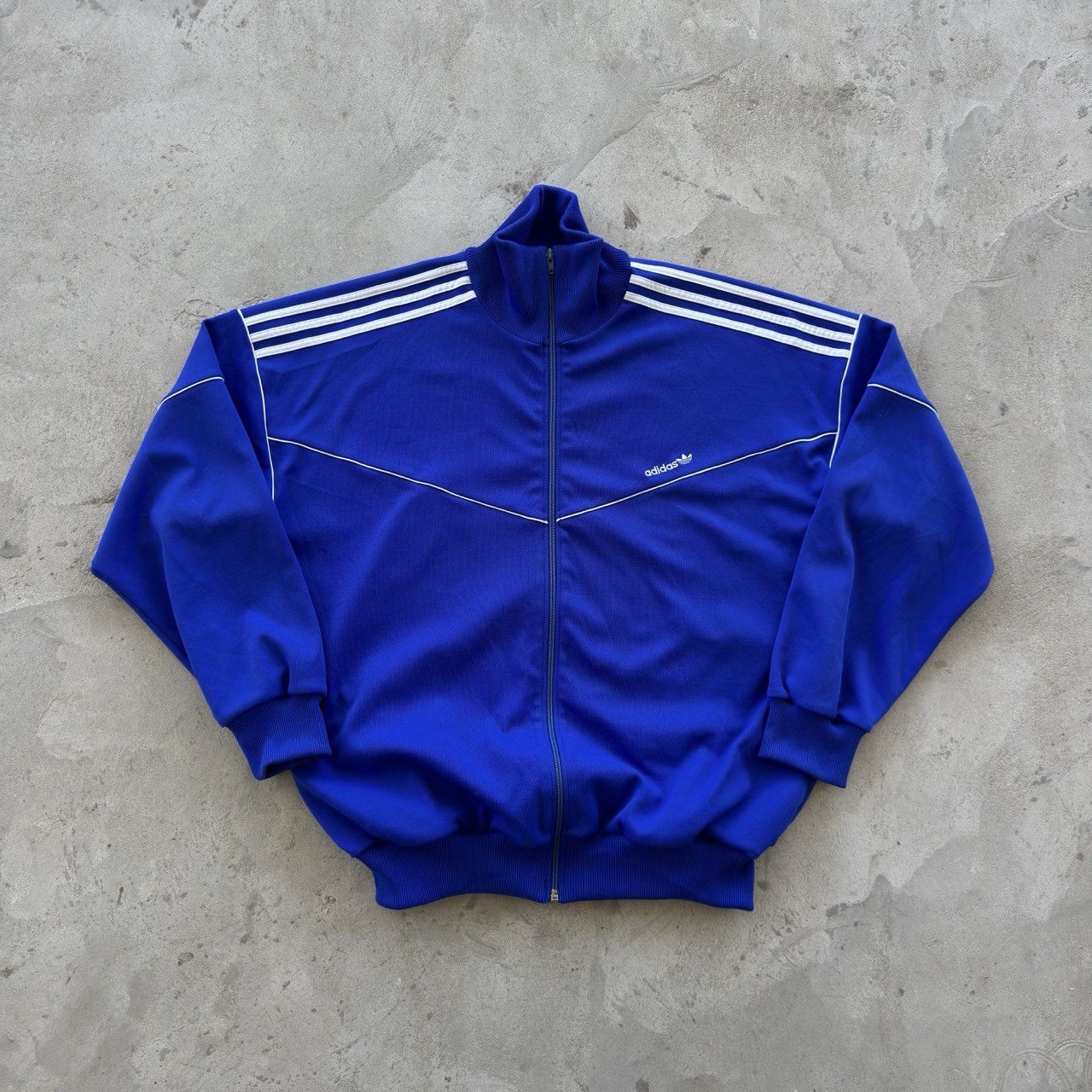 Adidas Vintage Adidas Blue Track Jacket Trefoil 3 Stripes XL Size US XL / EU 56 / 4 - 1 Thumbnail
