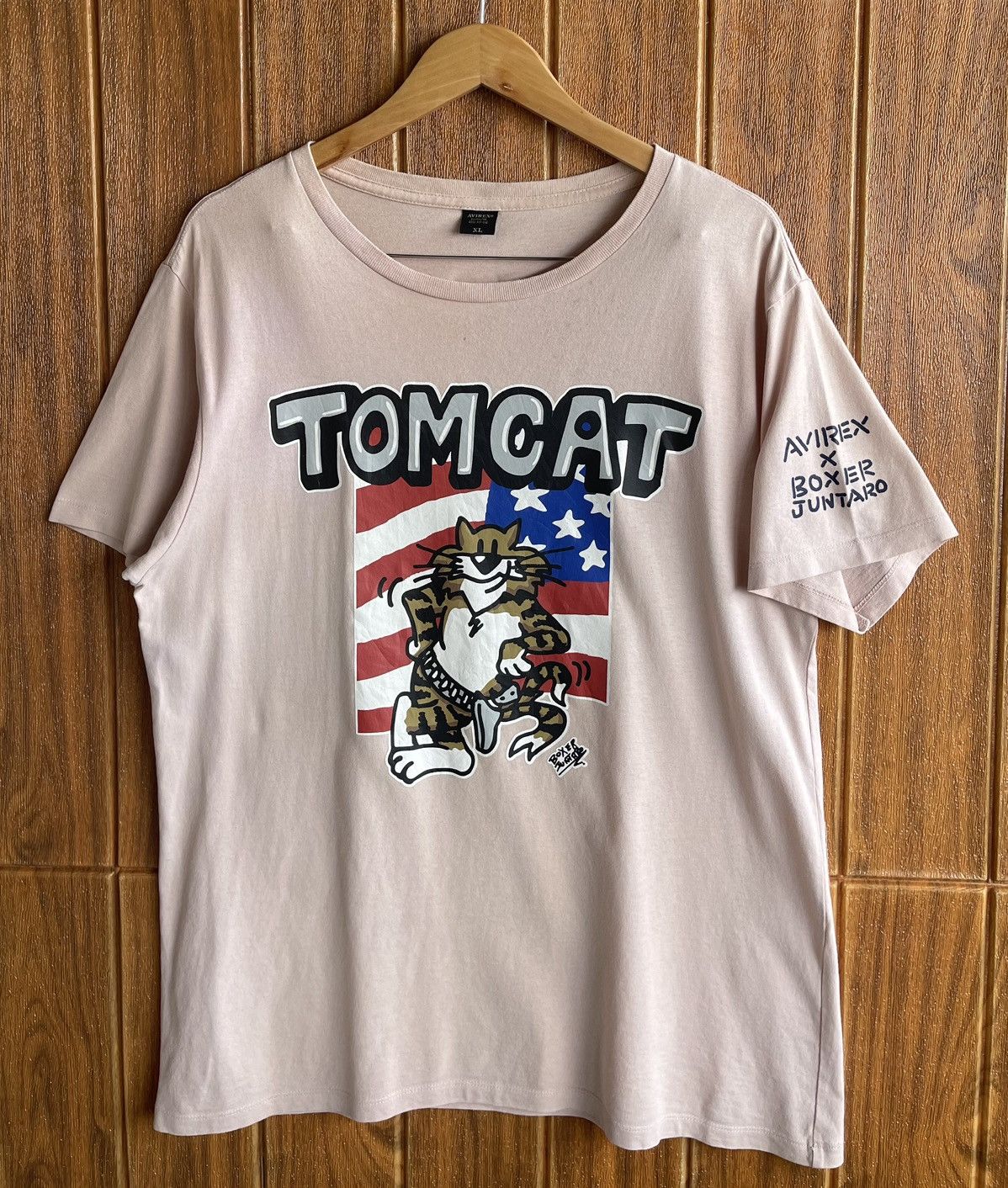 Avirex Vintage’y2k🔥AVIREX x BOXER JUNTARO TOMCAT🔥Big Print Tshirt Size US XL / EU 56 / 4 - 1 Thumbnail