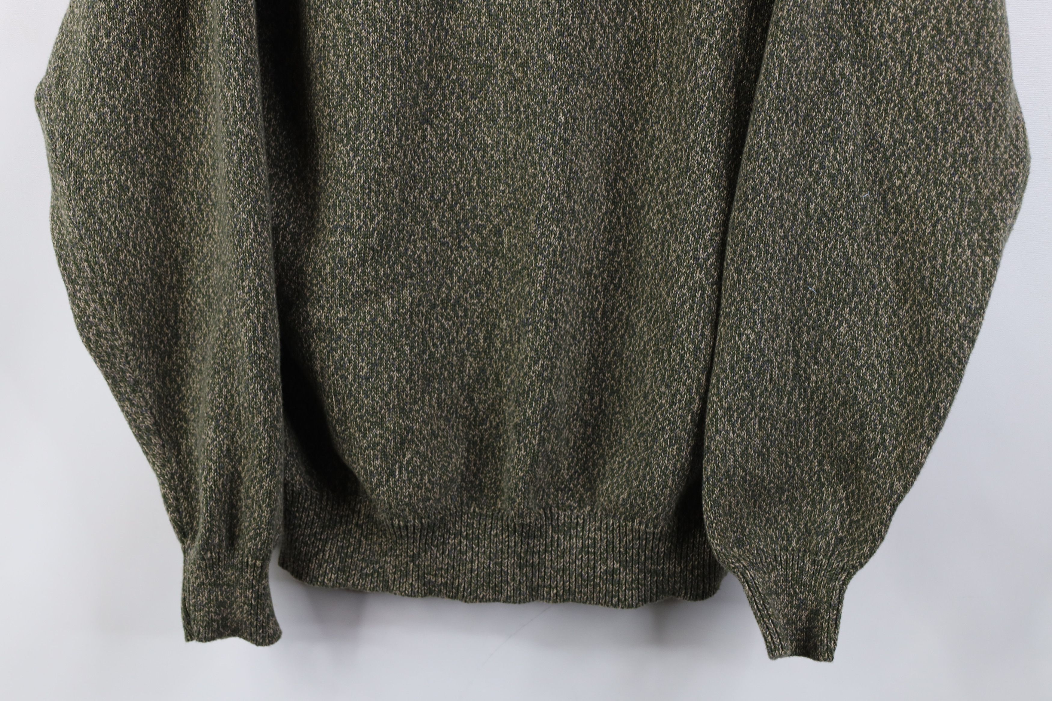 Vintage Vintage 90s Streetwear 1/4 Half Zip Cotton Pullover Sweater Size US L / EU 52-54 / 3 - 3 Thumbnail