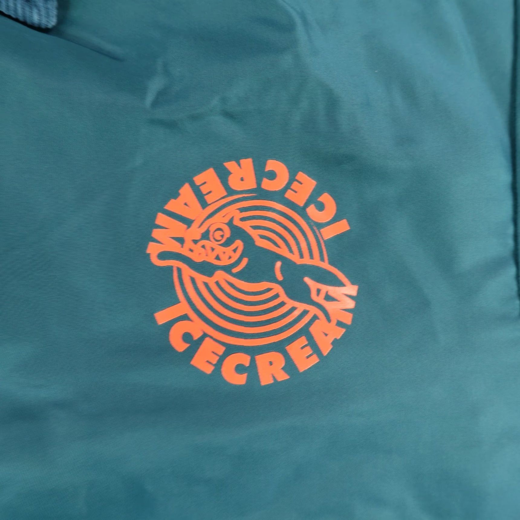 Vintage VINTAGE Ice Cream Windbreaker Jacket Mens 2XL Green Teal Nylon Casual Outdoor Hip Hop Size US XXL / EU 58 / 5 - 4 Thumbnail